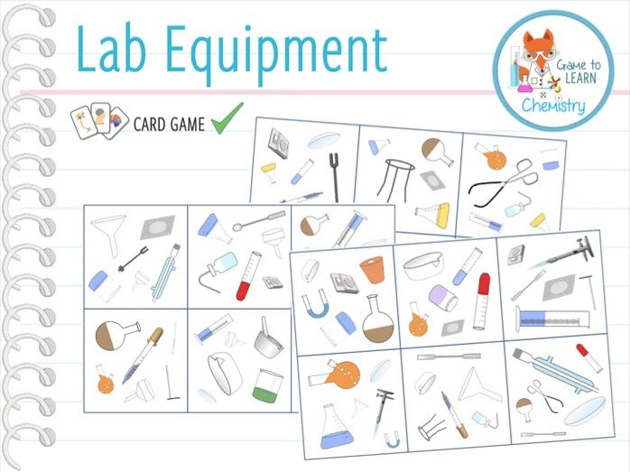 Chemistry lab equipment Card Game (KS3/4) by anjacschmidt Teaching