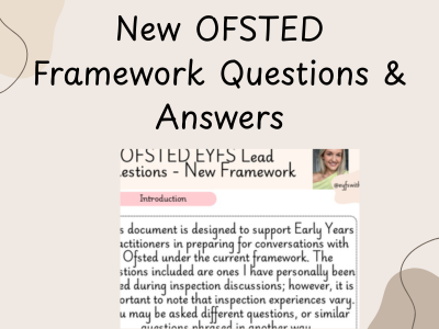 EYFS Lead Ofsted Framework Questions & Answers