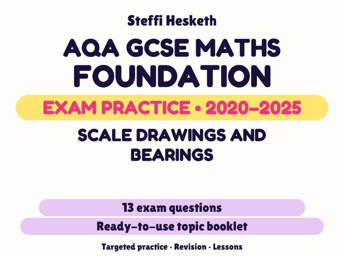 AQA GCSE Maths Foundation: Scale drawings and bearings Exam Questions | 2020-2025