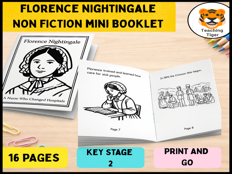 Florence Nightingale Mini Book | KS2 History Nonfiction Reader | Significant Individuals