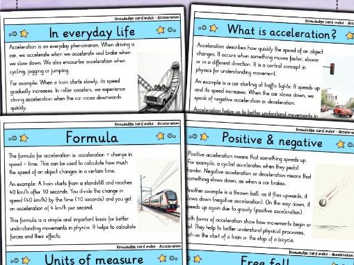 Acceleration Month Acceleration | Physics | Motion, Forces & Rate of Change | Teaching ...
