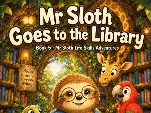 Mr Sloth Life Skills Adventures: Goes to the Library | EYFS KS1 |  Reading |  5-Lesson Unit Plan