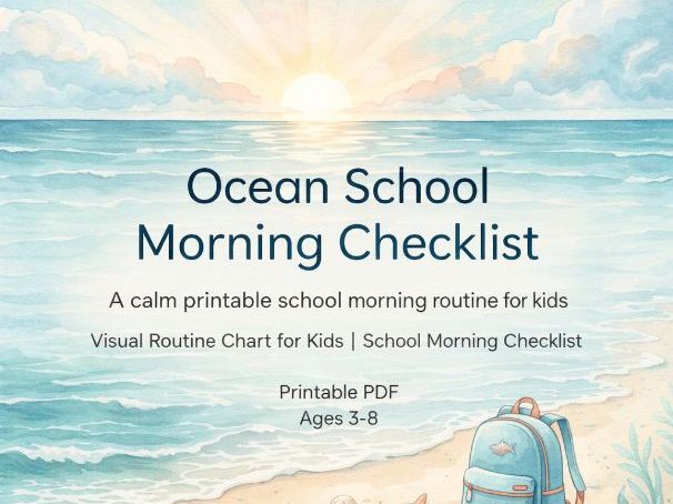 Ocean School Morning Checklist