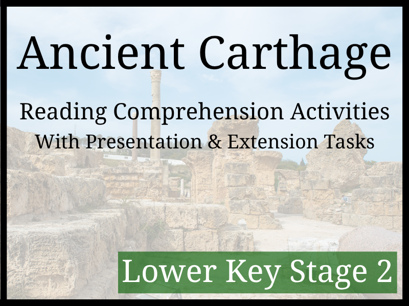 Ancient Carthage Reading Comprehension Activities | Year 3 & Year 4 | LKS2
