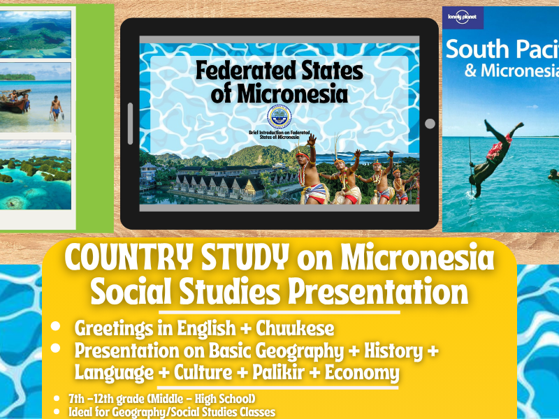 Micronesia Country Study - Geography + Social Studies Presentation - Oceania