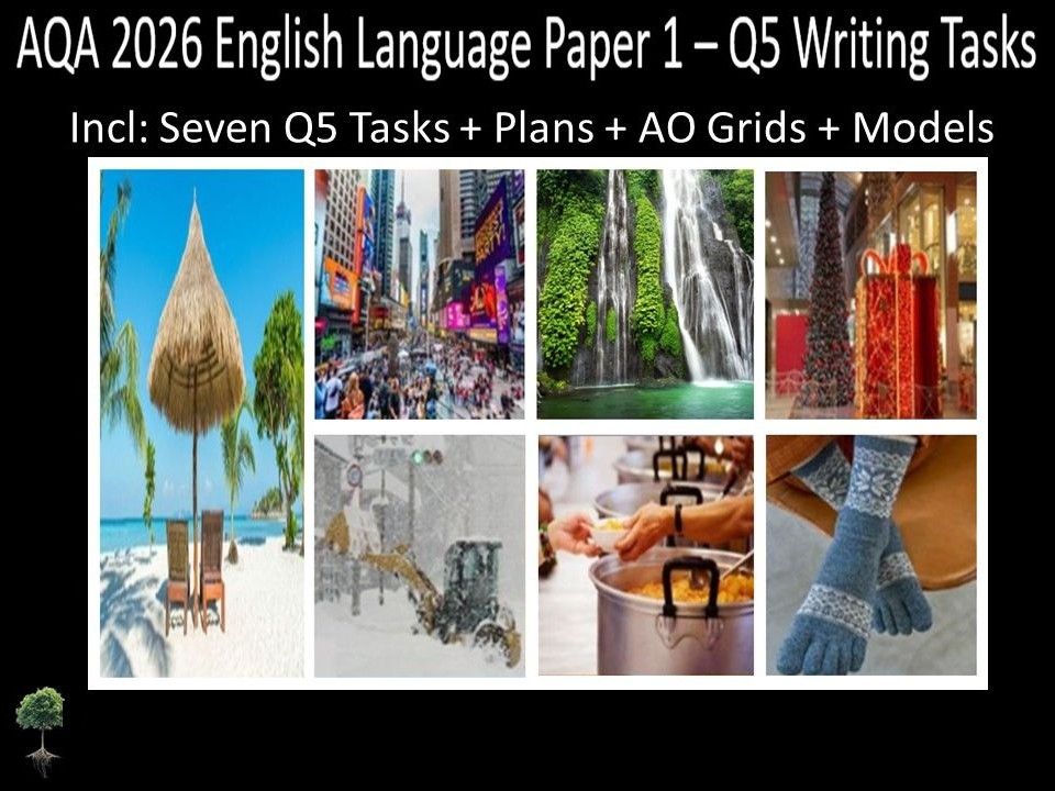 Seven Question 5 - AQA 2026 GCSE English Language Paper 1 | Differentiated Question 5 Support