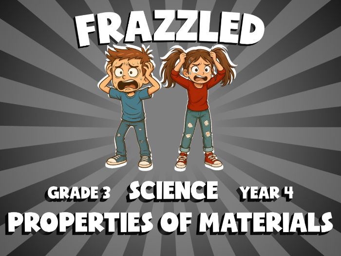 Properties of Materials FRAZZLED Science Game | No-Prep Year 4 Review Activity