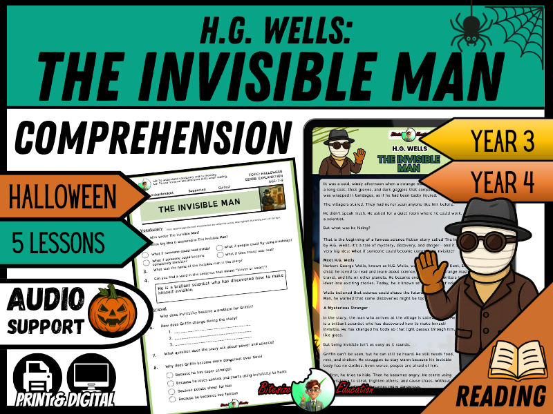 The Invisible Man | Reading Comprehension | Year 3/4