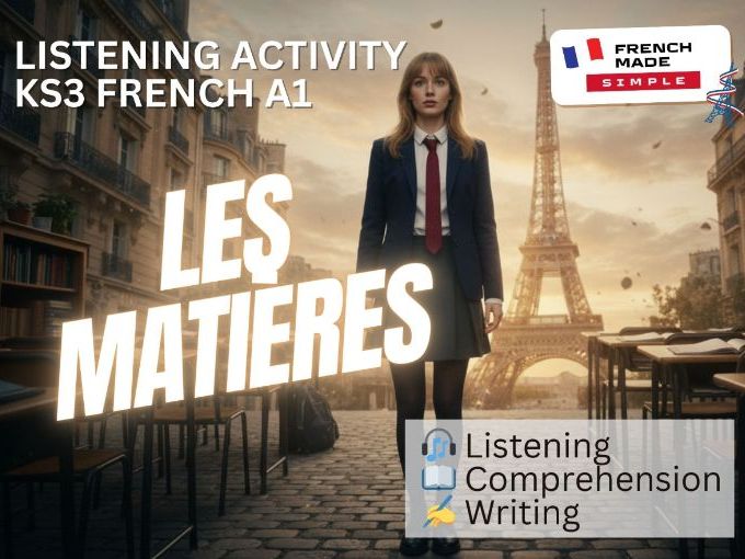KS3 French Listening – Les matières | School Subjects & Opinions (A1 / Y7)