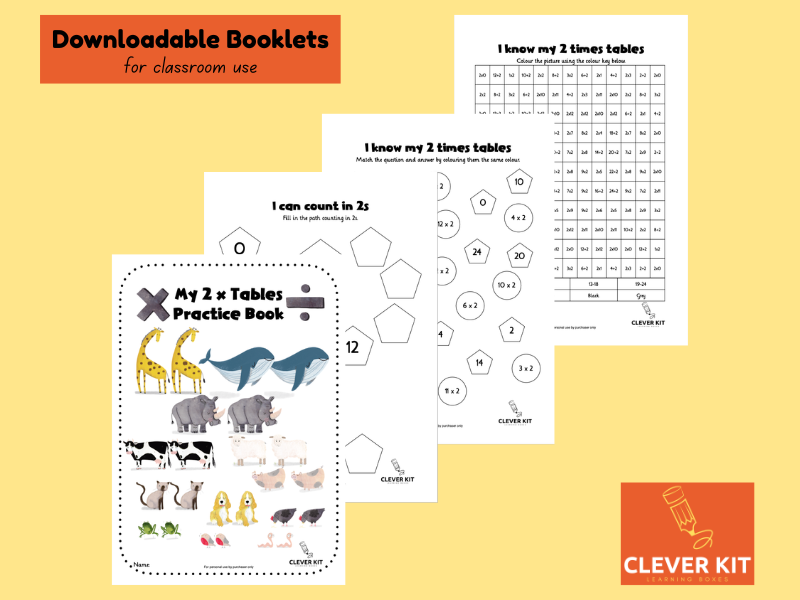 2 Times Tables Activity Booklet