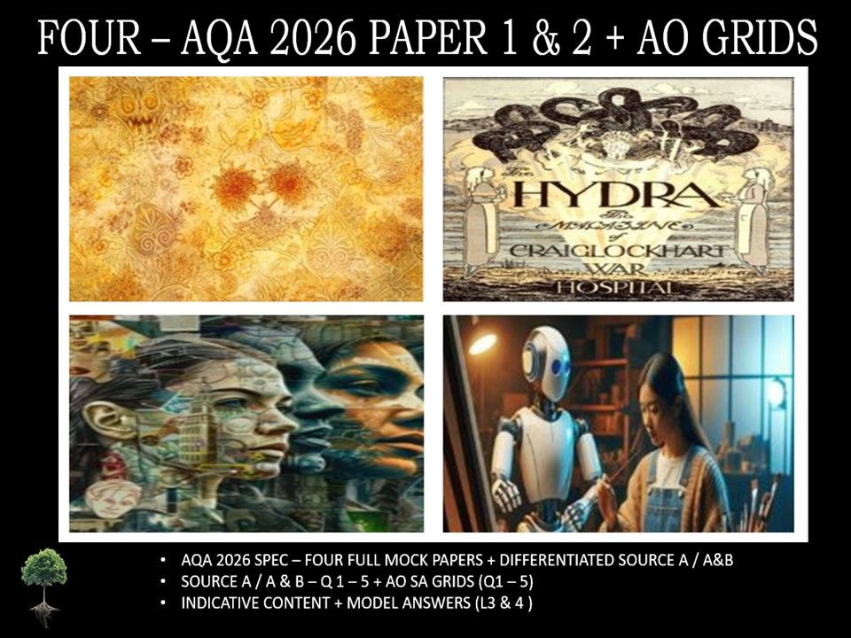 FOUR - AQA PAPER 1 & 2 | 2026 FULL MOCKS |  AO GRIDS