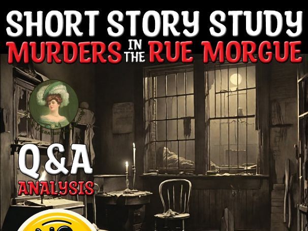 Murders in the Rue Morgue by Edgar Allan Poe | Q&A Murder Mystery Sub Plan