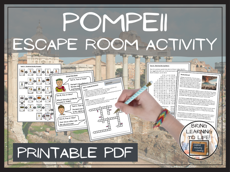 Pompeii Escape Room Activity