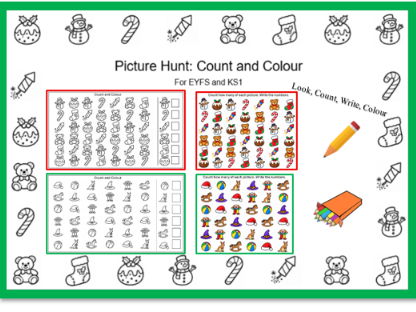 Picture Hunt: Count and Colour EYFS/KS1