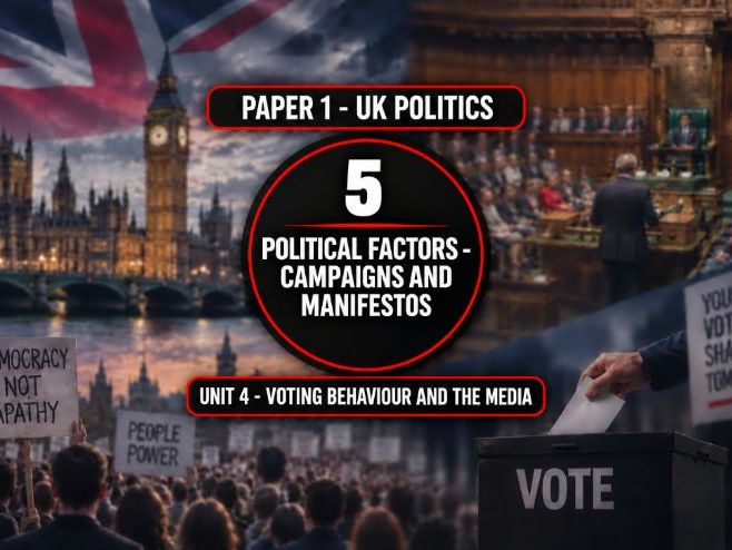 5 Voting Behaviour and the Media - Political Factors - Campaigns and Manifestos