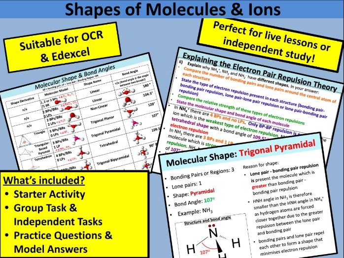 Shapes of Molecules and Ions