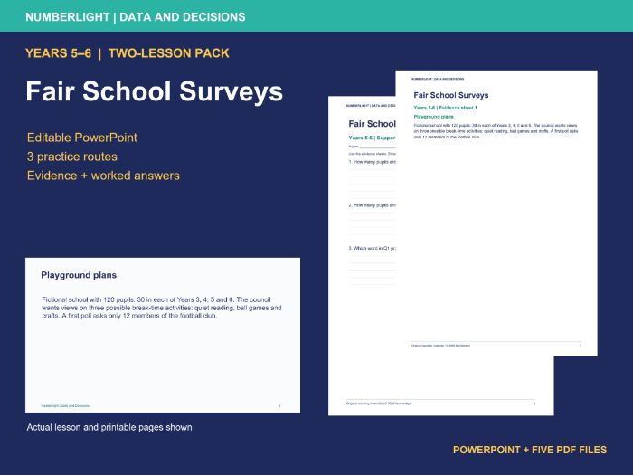 KS2 Survey Design: Fair Questions, Samples and Bias