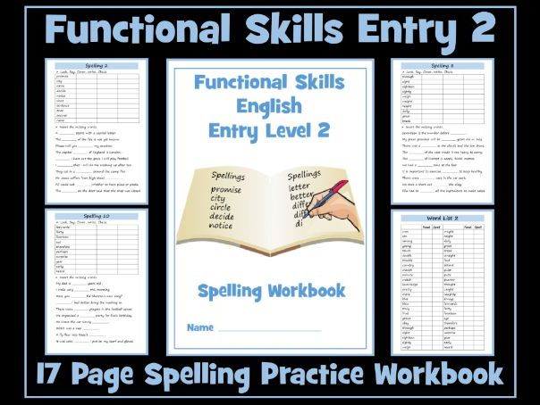 English Functional Skills - Entry Level 2 - Spelling Workbook