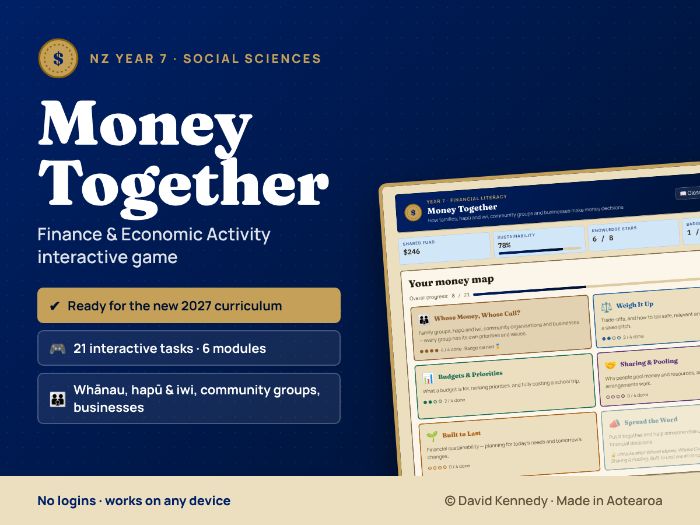Money Together: NZ Yr 7 Financial Literacy