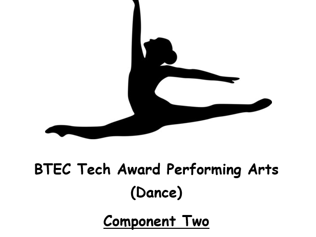 BTEC Tech Award Performing Arts (Dance) Component 2 booklet NEW/UPDATED 2026