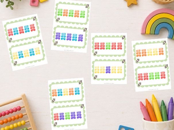Bear Pattern Cards | Preschool & Kindergarten Math | Color Patterns & Sequencing Activity