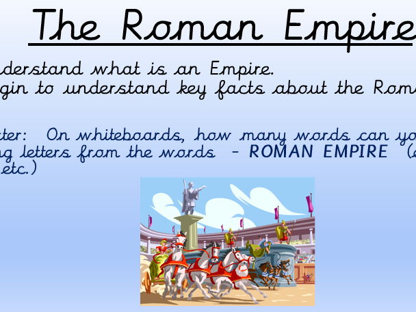 History unit Romans KS2