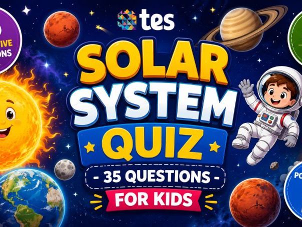 Solar System & Space Interactive PowerPoint Quiz | 35 Science Questions for Kids