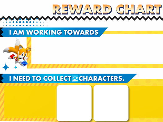 Sonic Themed Working Towards (ASD/PDA)