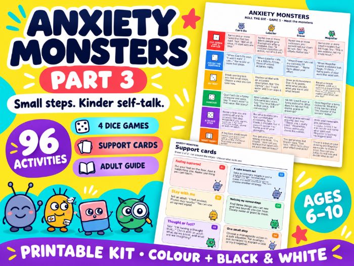 Anxiety Monsters Part 3: Fear of Mistakes, Self-Criticism & Confidence