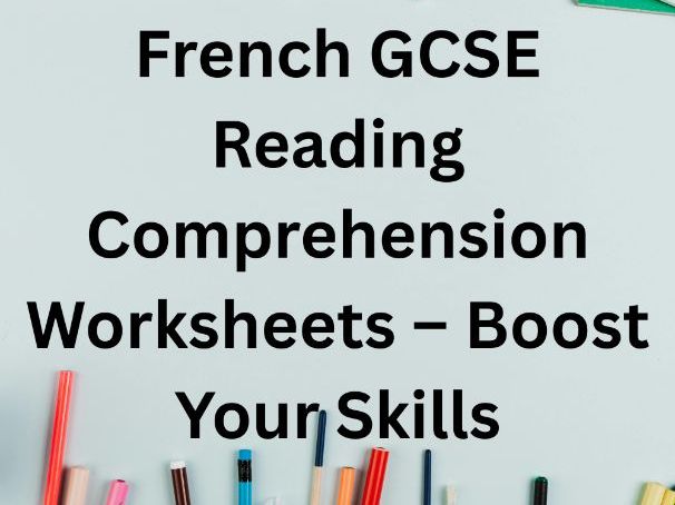 Reading Comprehension Worksheets For GCSE