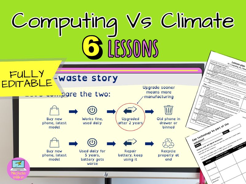 Computing vs climate KS3 lessons: the environmental impact of digital technology