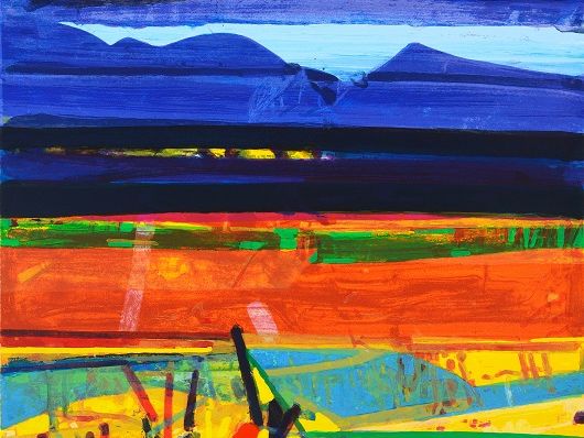 How to paint a landscape using colour inspired by David Hockney and Barbara Rae
