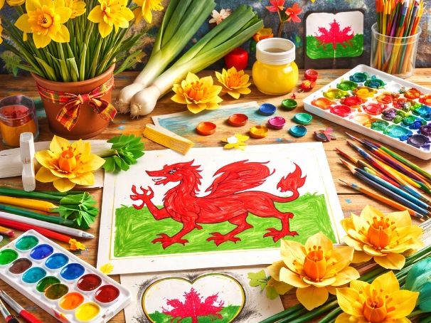 St David's Day Art Activity Video Lesson. Wales