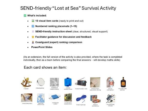 Lost at Sea Survival Activity (SEND-Friendly)