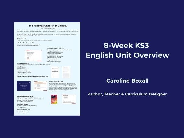 8-Week KS3 English Unit Overview