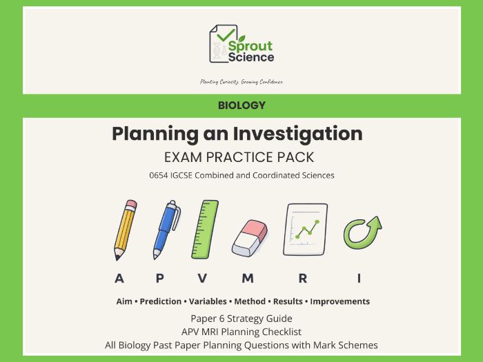 Planning an Investigation | Paper 6 Exam Prep (Biology)