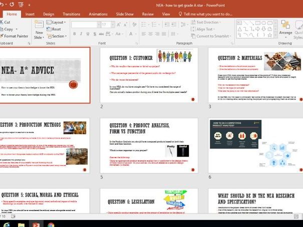 A level NEA research guidance