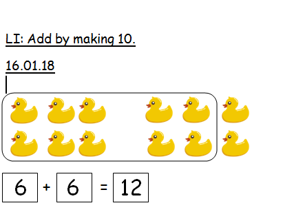 Add numbers by making 10 - Maths Hubs/Mastery Year 1