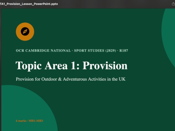 R187 Complete Bundle - Every Resource | OCR Cambridge National Sport Studies (J829)