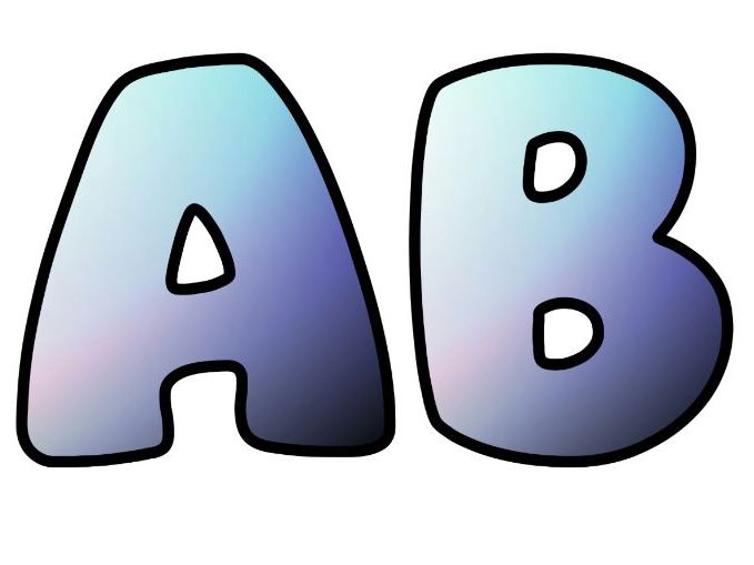 White Black Fades Themed Lettering Set | Classroom Display | Upper & Lowercase, 0-9