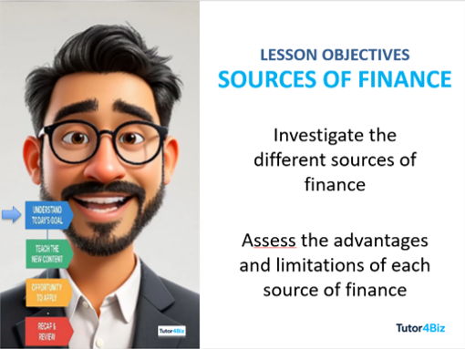 Sources of Finance - A Level Talking Tutor
