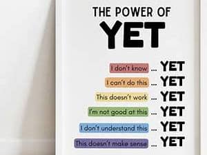 Key Stage 3 and 4 Tutor time - the power of yet