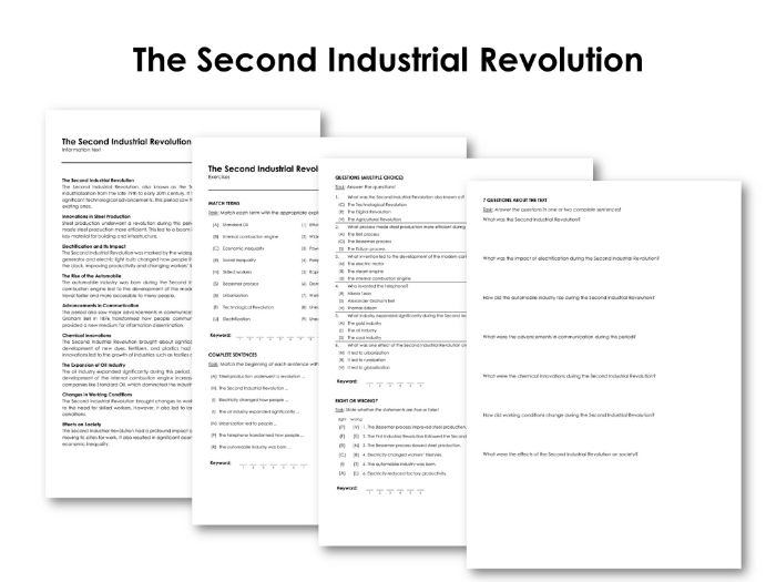Indrustrail Revolution Examples