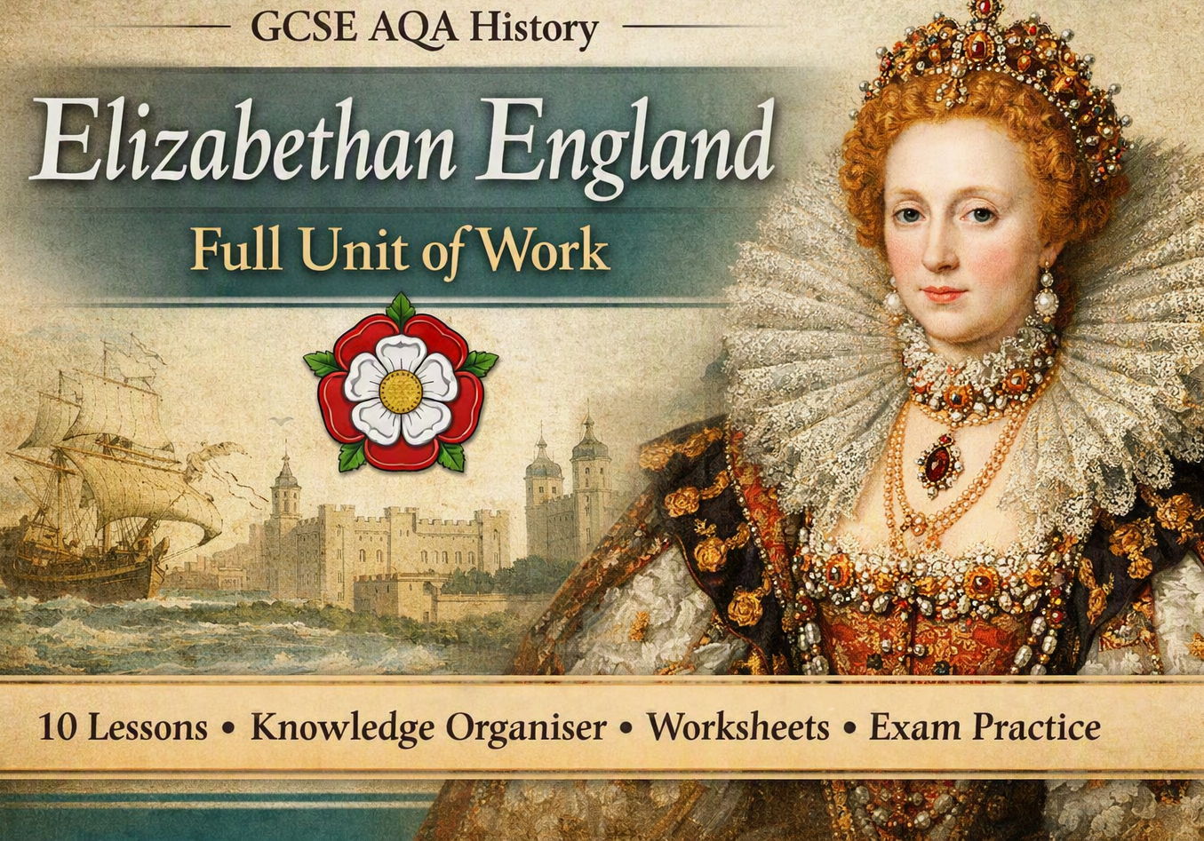 GCSE AQA History – Elizabethan England (Full Unit Bundle)