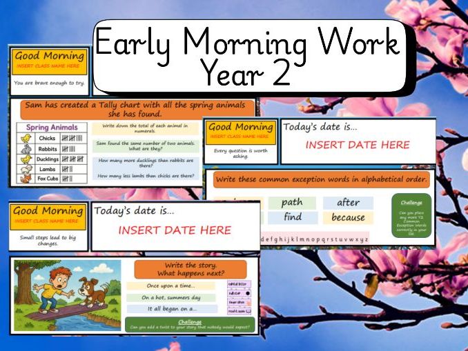 Early Morning Work Spring Term 3 - Year 2