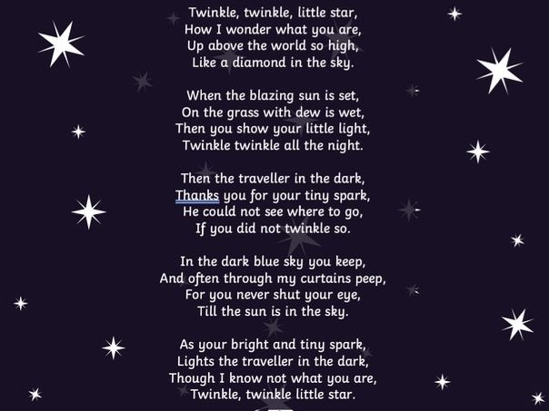 Ready, Steady, Write! – The Star (Twinkle Twinkle) | Creative Writing