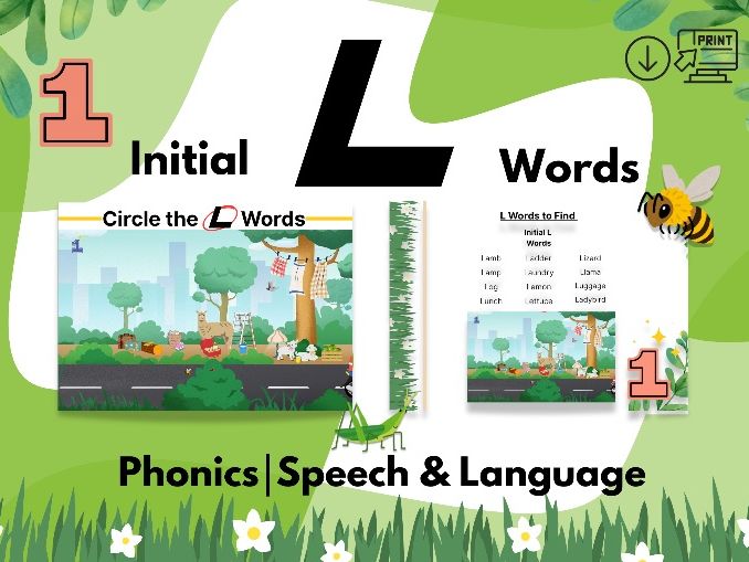 Initial L Words-Speech&Language|Phonics
