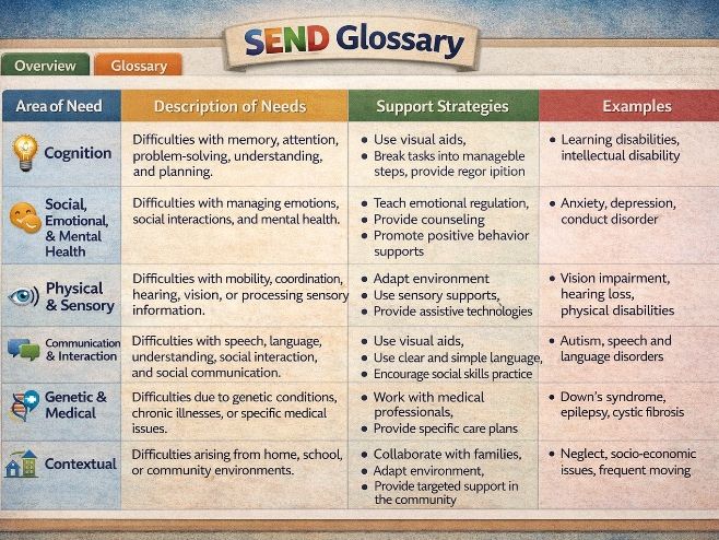 SEND Master Glossary and Support Framework