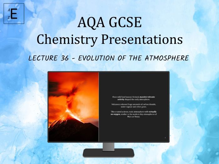 AQA GCSE Chemistry Lecture 36 - Evolution of the Atmosphere