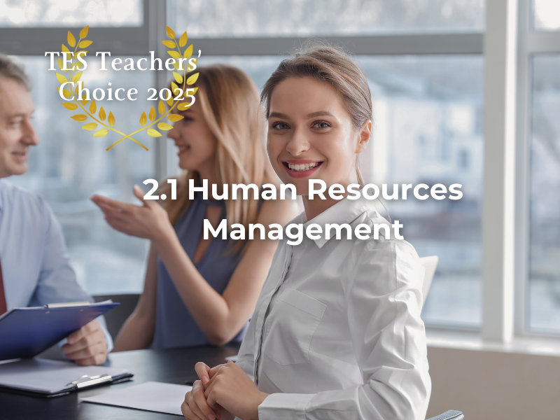 Cambridge AS Business Human Resources Management PowerPoint 2026-2028 Exams Complete Unit 2.1